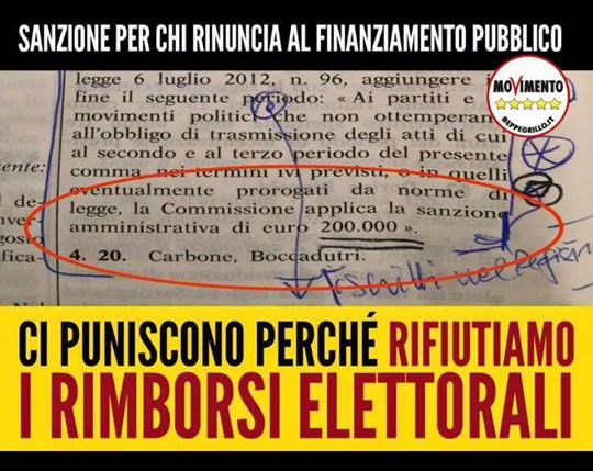 Sanzioni al Movimento 5 Stelle article-post