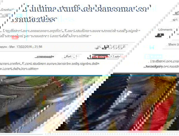 La truffa del pos contactless