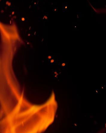 Indignazione con le fiamme