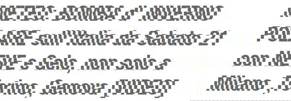 IlMeteo e “l’inverno da era glaciale”