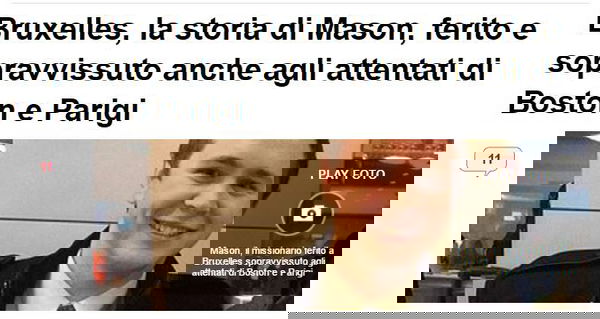 PRECISAZIONI: il miracolato per tre volte