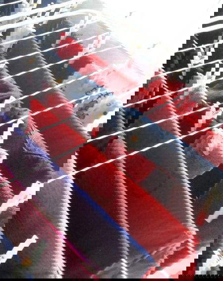 Stendere la biancheria in casa