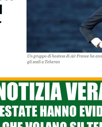 Le hostess di Air france e il velo