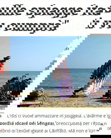 L’ISIS pronta a colpire usando i vu cumprà?