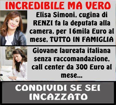 La pagina di Facebook WebItaliani