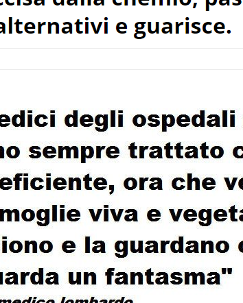 Il signor Carlo e il metodo Di Bella