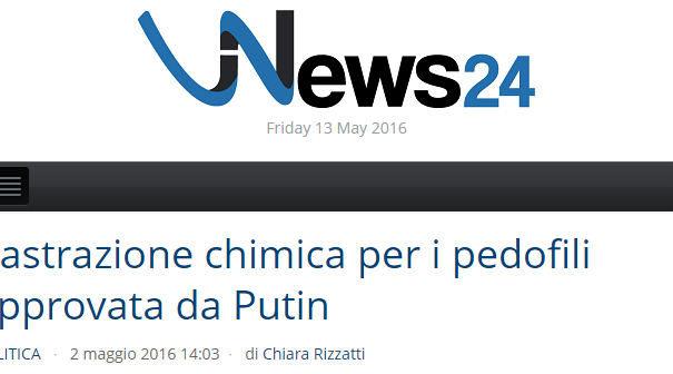 Putin e la castrazione chimica per i pedofili article-post