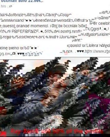 Sciacalli e truffatori, Ray-Ban e Facebook