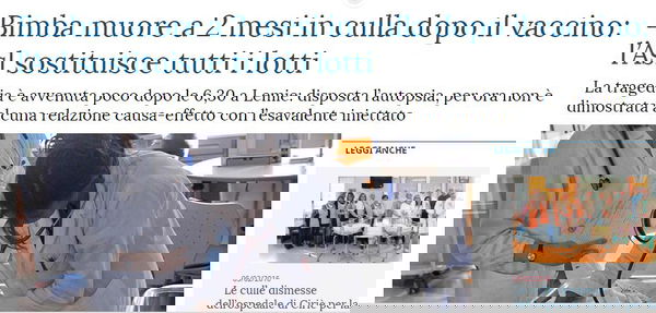 Morta in culla a due mesi