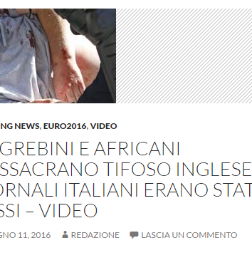 Complotti sulle aggressioni agli europei