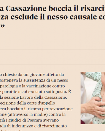 Nesso vaccini autismo? Risarcimento bocciato!