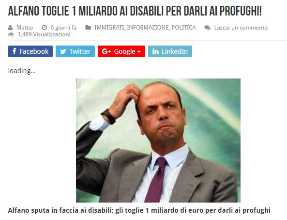 Alfano toglie 1 miliardo ai disabili