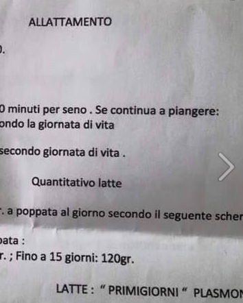 Latte materno o artificiale?