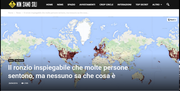 I suoni (alieni) che tutti sentono