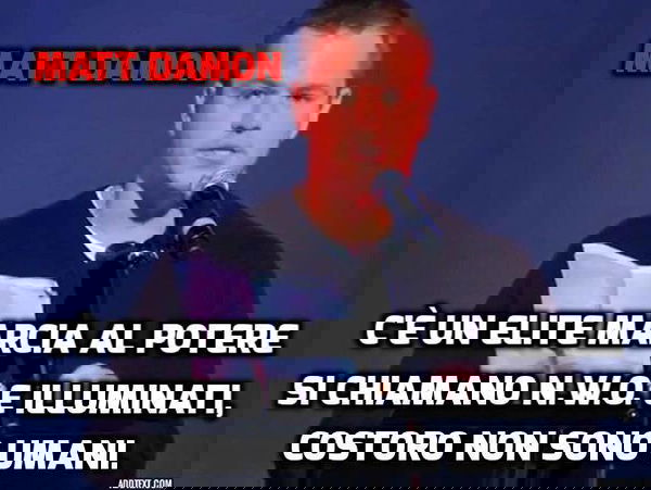 Matt Damon, l’NWO e i complotti