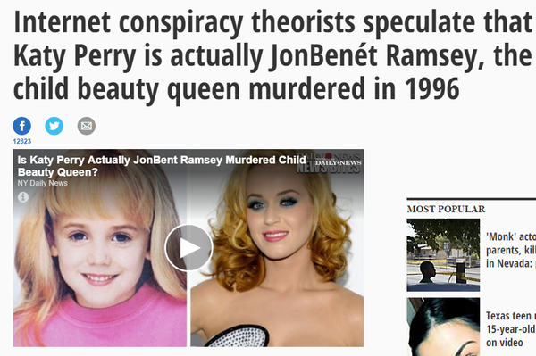 Katy Perry è JonBenét Ramsey