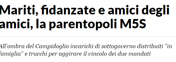 Favoritismo grillino e non-notizie article-post
