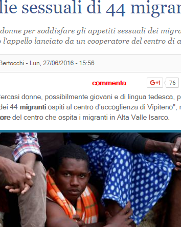 Cercasi donne per migranti