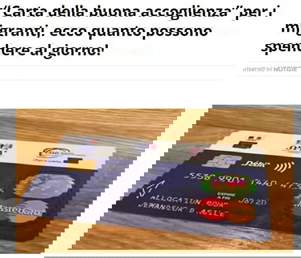 La carta di credito per gli immigrati
