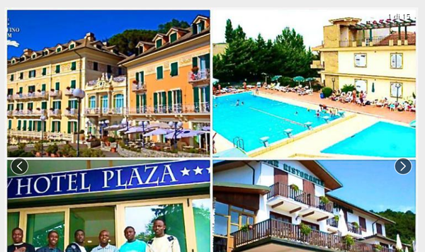 Hotel di lusso, ville e piscine per immigrati