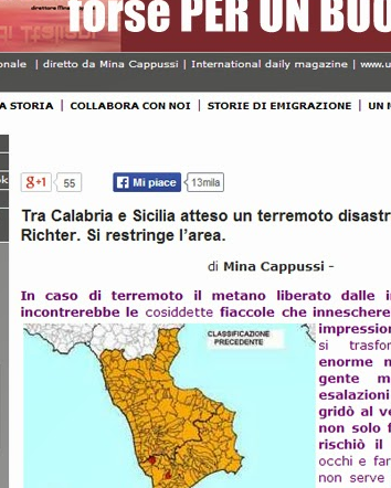 Atteso terremoto tra Calabria e Sicilia?