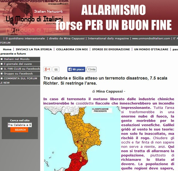 Atteso terremoto tra Calabria e Sicilia?
