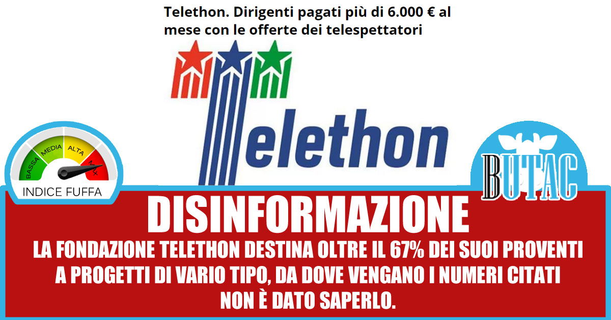 Telethon E La Ricerca Butac Bufale Un Tanto Al Chilo