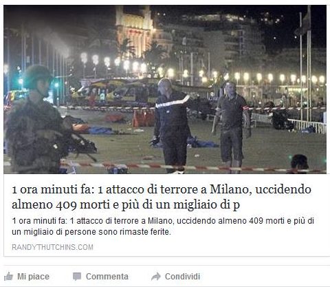 Attacco di terrore a Milano – clickbaiting senza pudore