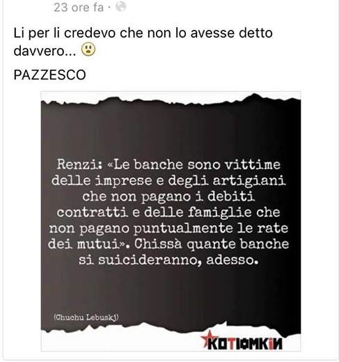 Tosati, Renzi e le banche vittime degli artigiani article-post