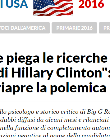 Google favorisce Hillary Clinton