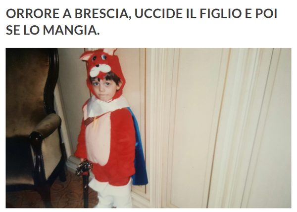 Orrore a Brescia, uccide il figlio e se lo mangia