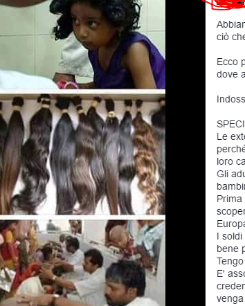 Le extension di capelli veri