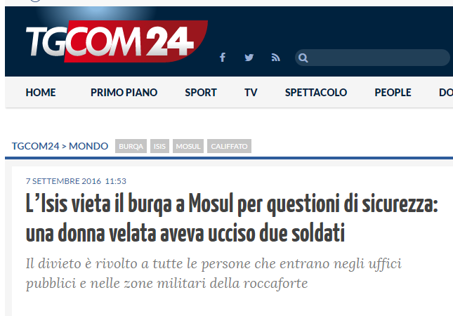 Burqa vietato a Mosul? article-post