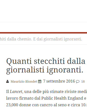 Stecchiti dalla chemio