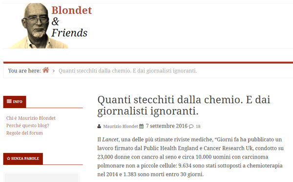 Stecchiti dalla chemio