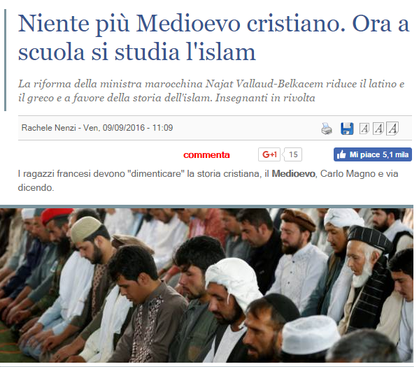 L’Islam nella scuola francese