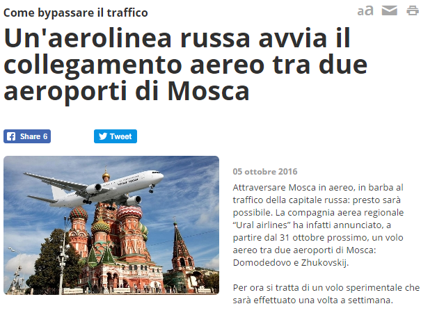 I collegamenti aerei di Mosca article-post