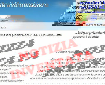 Il bollo sugli animali domestici?