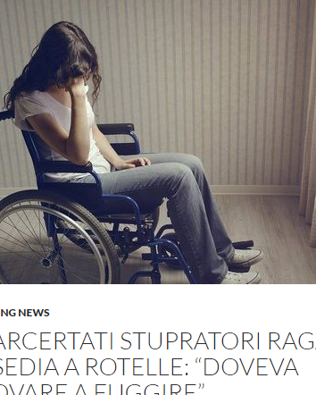 Stuprata in carrozzina in Svezia, stupratori scarcerati