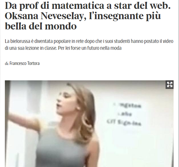 La prof di matematica più bella del mondo article-post