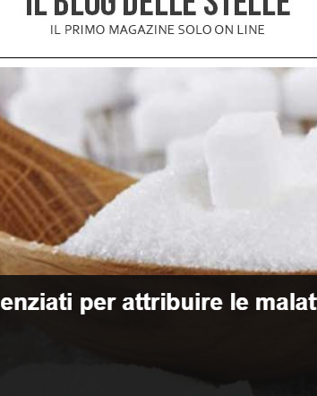 Il blog di Grillo, i grassi e lo zucchero