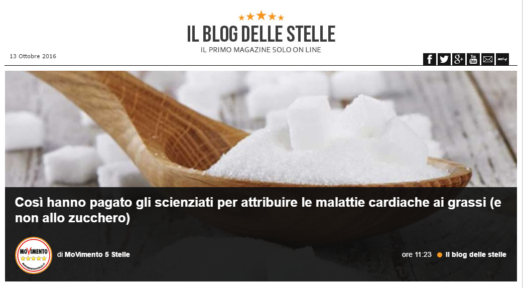 Il blog di Grillo, i grassi e lo zucchero article-post