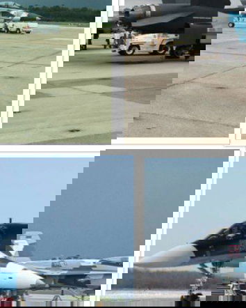 Gli F-18 dipinti come Sukhoi