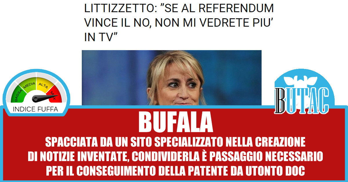 Se vince il NO la Littizzetto si ritira dalle scene? article-post