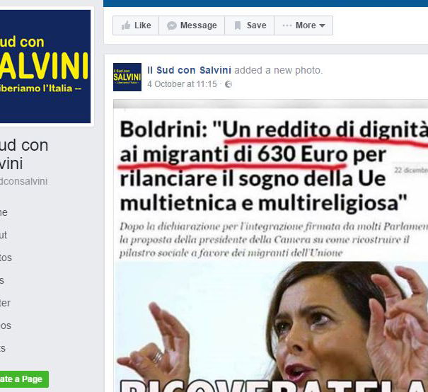 Il Sud con Salvini o con le bufale article-post