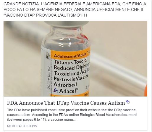 Disinformazione antivaccinista 2.0