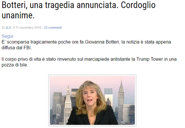 La satira è morta (Giovanna Botteri no)