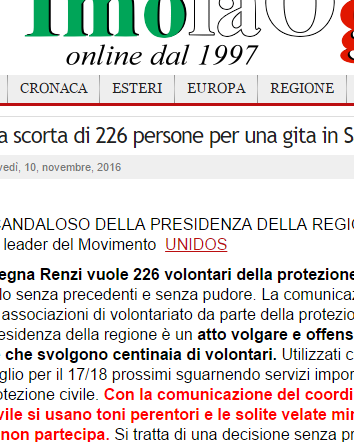 Renzi e i volontari della Protezione civile