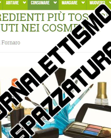 Gli ingredienti più tossici contenuti nei cosmetici