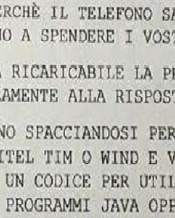 Gli avvisi farlocchi di Federconsumatori